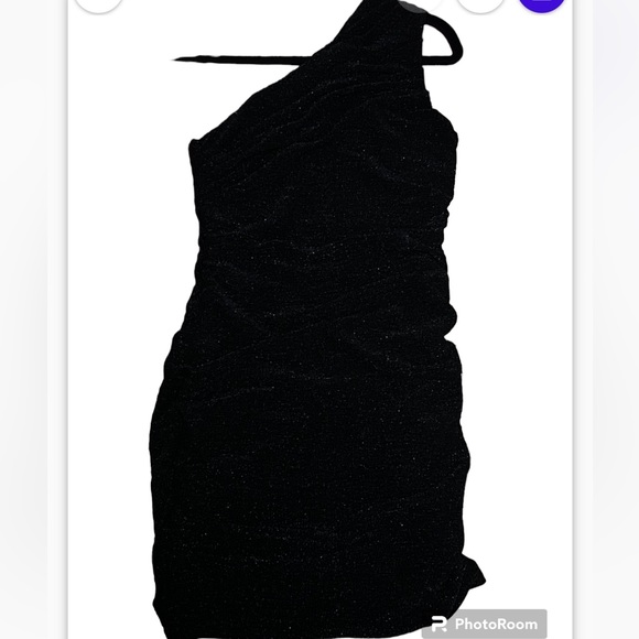 H & M Glittery Black Dress Size L - Picture 2 of 2